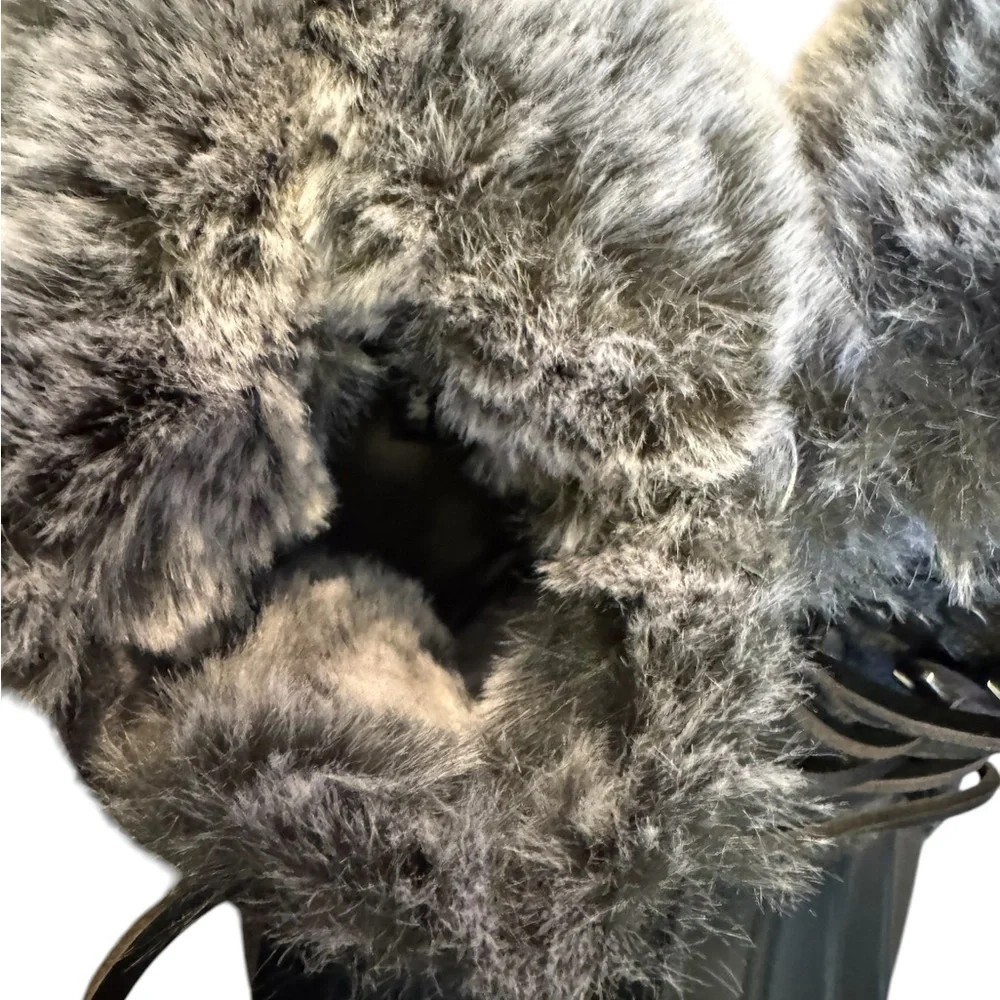 Report Footwear Ulisses Women's Gray Fur-Lined Boots Sz 6